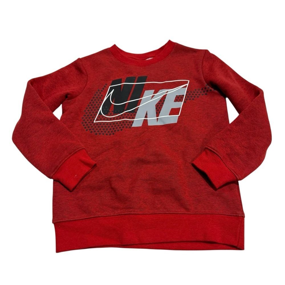 Nike Red Graphic Kids Sweatshirt